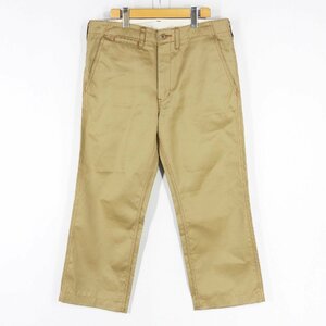 STUDIO DARTISAN ステュディオダルチザン 1349 チノパン カーキ size 34 #13792 STUDIO D'ARTISAN アメカジ チノパンツ クロップド