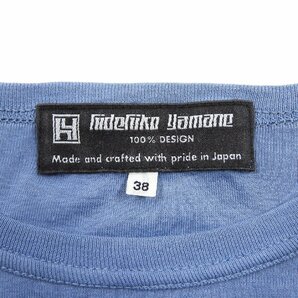 ヒデヒコヤマネ エヴィス 半袖Tシャツ size 38 #14409 送料360円 EVISU hidehiko yamane エビス コットン アメカジの画像3