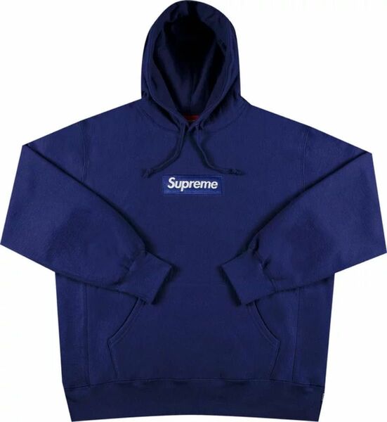 Box Logo Hooded Sweatshirt COLOR/STYLE：Washed Navy 
