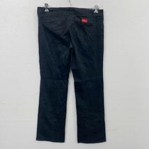 中古 古着 Dickies ワークパンツ W37 ディッキーズ レディース ブラック 古着卸 アメリカ仕入 2312-1183_画像4