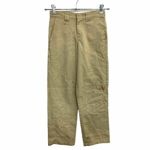 中古 古着 Dickies ワークパンツ W27 ディッキーズ レディース ベージュ 古着卸 アメリカ仕入 2312-1138