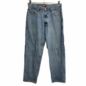 中古 古着 TOMMY HILFIGER デニムパンツ W33 トミーヒルフィガー ブルー コットン メキシコ製 古着卸 アメリカ仕入 2401-77