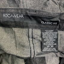 中古 古着 ROCAWEAR デニムパンツ W38 ビッグサイズ クラシックフィット ブラック 古着卸 アメリカ仕入 2401-339_画像8