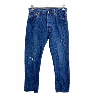 中古 古着 Levi's 501 デニムパンツ W36 リーバイス ボタンフライ ビッグサイズ インディゴ コットン 古着卸 アメリカ仕入 2401-411