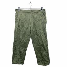 中古 古着 Calvin Klein チノパンツ W34 カルバンクライン コットン グリーン 古着卸 アメリカ仕入 2401-626_画像1