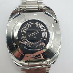 SEIKO セイコー 5 スポーツ チェッカーベゼル メンズ 6119-7173 ダイバー 回転 コレクション アンティーク ブルー 腕時計 レア 希少 自動の画像8
