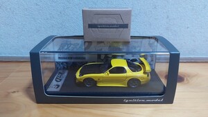 1/43 イグニッションモデル 頭文字D INITIAL D Mazda RX-7 (FD3S) Yellow With Mr. Keisuke Takahashi　IG2876