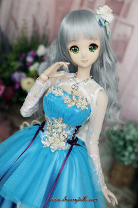 **Smart doll Dress Set- A cheery mood- Aqua Blue**