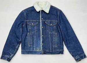 ビンテージ リーバイス デニムボアジャケット◆40R◆L相当◆USA製◆色濃◆70608◆LEVI’S◆USA購入