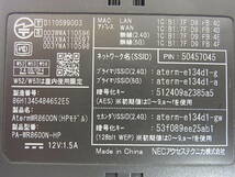 ◎C/310●NECアクセステクニカ☆無線LANルーター☆Aterm WR8600N(HPモデル)☆PA-WR8600N-HP☆ジャンク_画像9