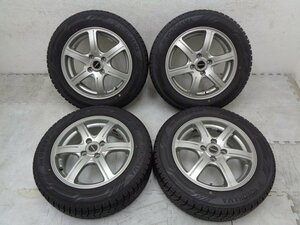 【送料込み】★ BALMINUM ★ 5.5J/+45　PCD 100 ★ 175/65R15 ★ ヨコハマ バリ溝 スタッドレス ★ キューブ ヴィッツ フィット 等 ★