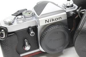 【動作確認済／極上美品】 ニコン Nikon F2 アイレベル ボディ シルバー 763万番 ケース CF-1 MT4125