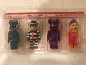 送料込：ゴジラVSマクドナルド ベアブリック 未開封 BE@RBRICK ゴジラ マクドナルド コラボ 記念 4体 1セット 2024年1月 フィギュア 抽選