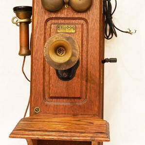 アメリカ KELLOG社 クラシック（戦前） 壁掛け電話機 中古品の画像1