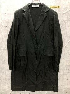 JILSANDER ジルサンダー ドイツ製 薄手コート 羽織り 黒 ブラック 38