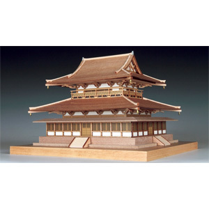 ウッディジョー 1/150 木製模型 法隆寺 金堂 木製組立キット