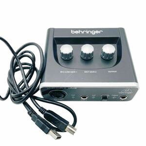 C01078 ベリンガー behringer オーディオインターフェイス U-PHORIA UM2 USB ブラック