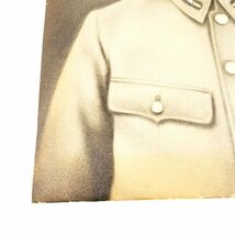 G01008 古写真 額装 軍人 写真 肖像画 壁掛け コレクション 戦争 2枚セット 日本男子 学ラン 軍服 印刷物 アンティーク_画像7
