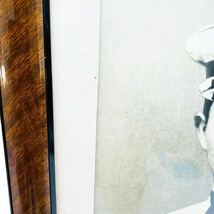 G01008 古写真 額装 軍人 写真 肖像画 壁掛け コレクション 戦争 2枚セット 日本男子 学ラン 軍服 印刷物 アンティーク_画像6
