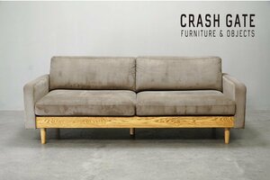 384 展示極美品 CRUSH GATE(クラッシュゲート) Easy Life /イージーライフ FLEET(フリート) 3人掛けソファ(3シーター) コーデュロイ10.4万