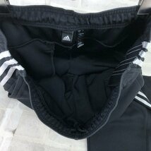 adidas アディダス 23SS スリーストライプス ダブルニット カフヘム トラックパンツ SIZE:L ブラック MH632024011202_画像3