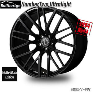 ロルフハルトゲ NumberTwo Ultralight Matte Black Edition 21インチ 5H112 10J+45 4本 業販4本購入で送料無料