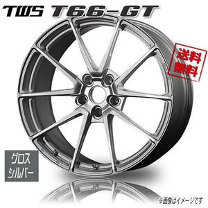 TWS TWS T66-GT グロスシルバー 19インチ 5H114.3 9.5J+50 1本 73 業販4本購入で送料無料