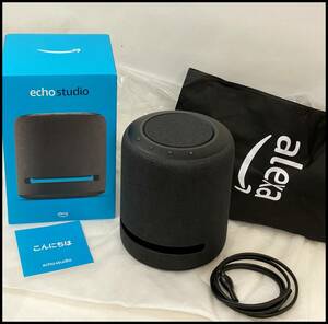 美品 amazon Echo Studio (エコースタジオ) Atmos & Alexa スマートスピーカー