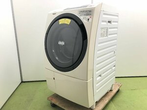 美品 日立 HITACHI ヒートリサイクル 風アイロン ドラム式洗濯乾燥機 洗濯11kg 乾燥6kg 左開き 斜型 温水ミスト BD-S8800L YD12091S