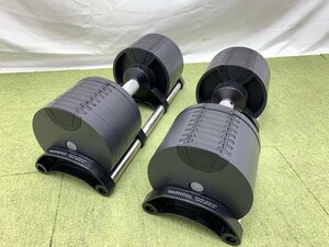 美品★NUO FLEXBELL フレックスベル 32kg ペア 4kg刻み アジャスタブルダンベル 可変式ダンベル 筋トレ トレーニング ホームジム d12152N