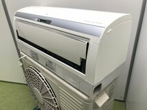 日立 HITACHI 白くまくん エアコン おもに10畳用 8畳～12畳 2.8kW 100V フィルター自動お掃除 衣類乾燥 暖房 RAS-E28G 2017年製 YD01027N_画像2