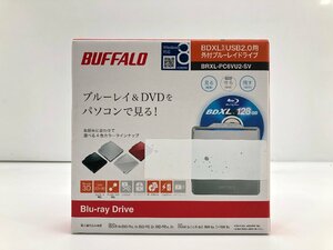 未使用 バッファロー BUFFALO BRXL-PC6VU2-SV 外付ブルーレイドライブ BDXL対応 USB2.0用 映像データ保存 画像データ保存 01053S