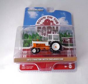 グリーンライト　GREENLIGHT　1/64　1973 TRACTOR with ENCLOSED CAB　ダウンオンザファーム　シリーズ8　トラクター