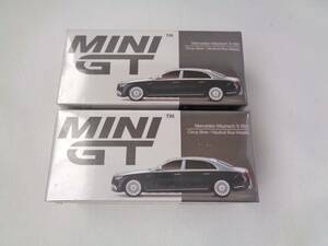 MINI　GT　1/64　Mercedes-Maybach S680　Cirrus Silver　Nautical Blue Metallic　RHD/LHD　516　2台セット　メルセデス マイバッハ