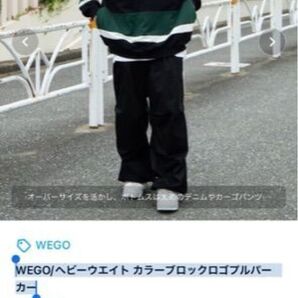 ヘビーウエイト カラーブロックロゴプルパーカー メンズライク