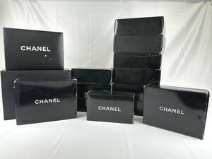 1円～CHANEL　シャネル 保存箱　空箱　箱 14点セット　ブラック　バッグ用等　小サイズ　中サイズ　大サイズ等