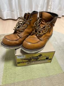 RED WING レッドウィング　9875 アイリッシュセッター　ゴールドラセット　8E