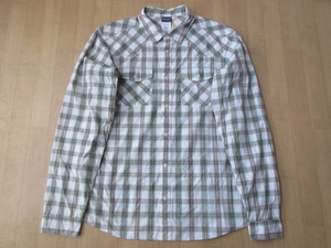 2011年 パタゴニア L/S GOOD Shirt チェック柄 長袖 シャツ M PATAGONIA ロングスリーブ グッド オーガニック コットン ピマ キャンプ