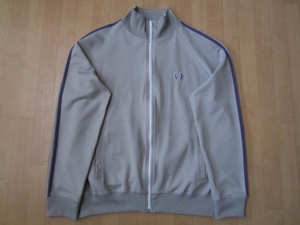 ポルトガル製 FRED PERRY TWIN TAPE TRACK JACKET 月桂樹 ロゴ ジャージ L フレッドペリー トラック ジャケット スーツ テニス モッズ Mods