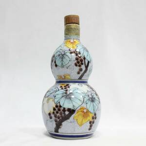  old sake SUNTORY BRANDY Suntory brandy Kutani bamboo . kiln special bottle collection 600ml 40% ceramics bottle ( control ID:456)