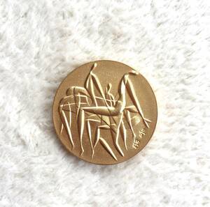 ◆ビンテージ 1976年 モントリオールオリンピック コイン メダル カナダ 東郷青児 検 昭和レトロ モダン