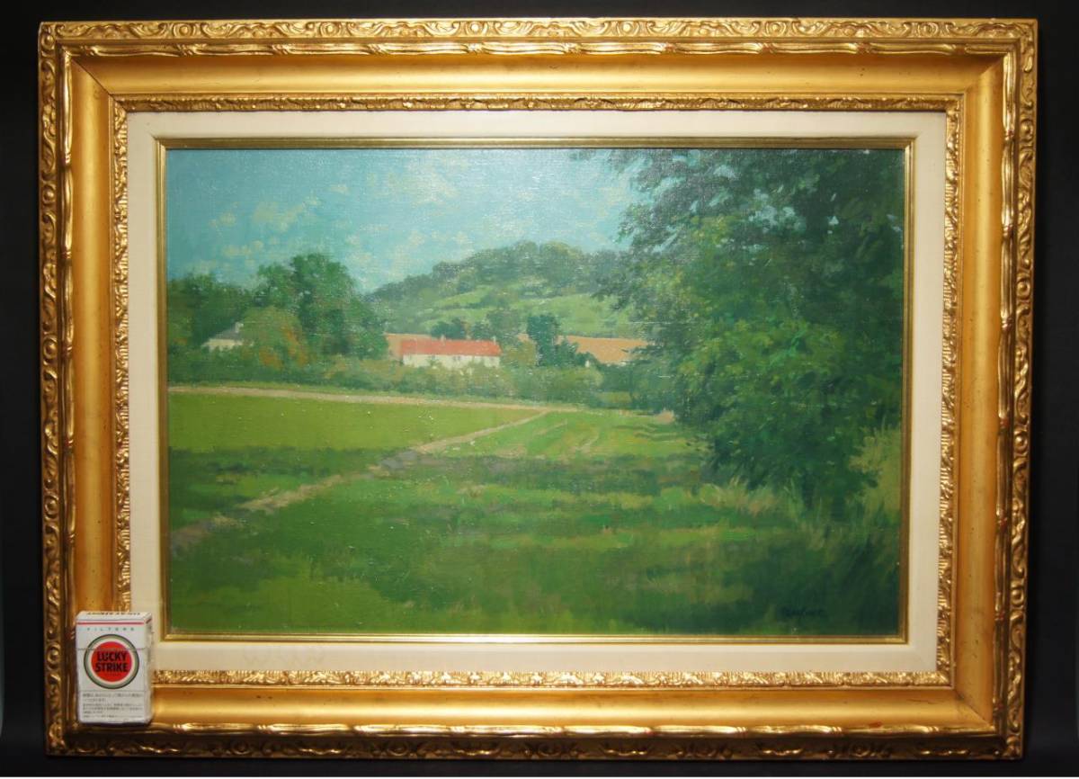 Artist unknown Victor Tempest Meadows (Kent) No. 12 Oil painting Signed Framed Tempest England Landscape painting Oil painting Painting Examination: Gekkoso, painting, oil painting, Nature, Landscape painting