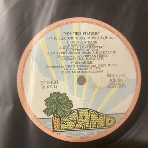 ROXY MUSIC ロキシー・ミュージック フォー・ユア・プレジャー FOR YOUR PLEASURE アナログ レコード 帯 ライナー ポスター ICL-55の画像6