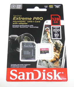 新品 送料無料 SanDisk Extreme Pro 128GB サンディスク エクストリーム プロ SDSQXCD-128G-GN6MA micro SDXC SD カード 128