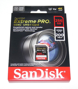 新品 送料無料 SanDisk Extreme Pro 256GB サンディスク エクストリーム プロ SDカード SDXC SDSDXXD-256G-GN4IN 256