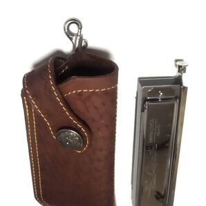 クロマチックハーモニカ10ホール用オリジナルデザインホルダーバスケット刻印入り