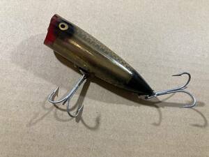 オールド ヘドン チャガースプーク SP 黒金ホイル 首割れ 金目 Heddon Chugger Spook チャガ / スミス バルサ50 ズイール ハトリーズ ABU