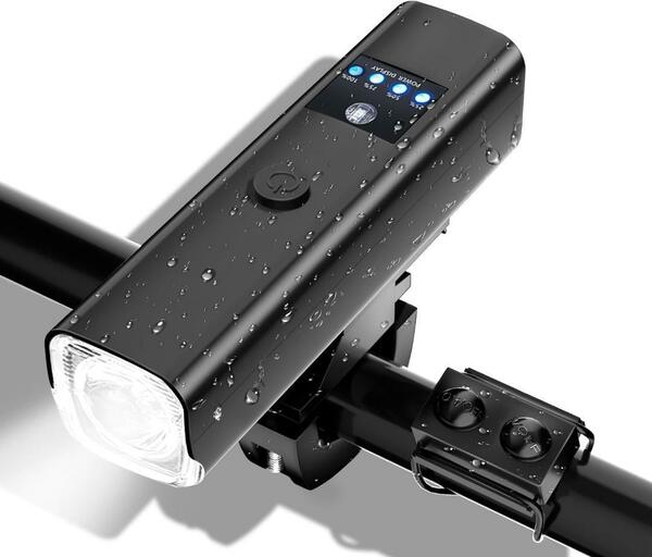 自転車 ヘッドライト LED 高輝度1500ルーメン USB充電式 スピーカー付