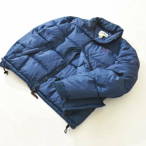 ★90s ヴィンテージ エルエルビーン L.L.Bean ハイロフト アルパイン ナイロン ダウン ジャケット ネイビー★ビンテージ アウトドア★