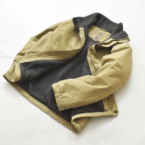 ★美品 00s 旧タグ エルエルビーン L.L.Bean GORE-TEX ゴアテックス ボアフリース シェルド ジャケット M BEG アウトドア ジャンパー★